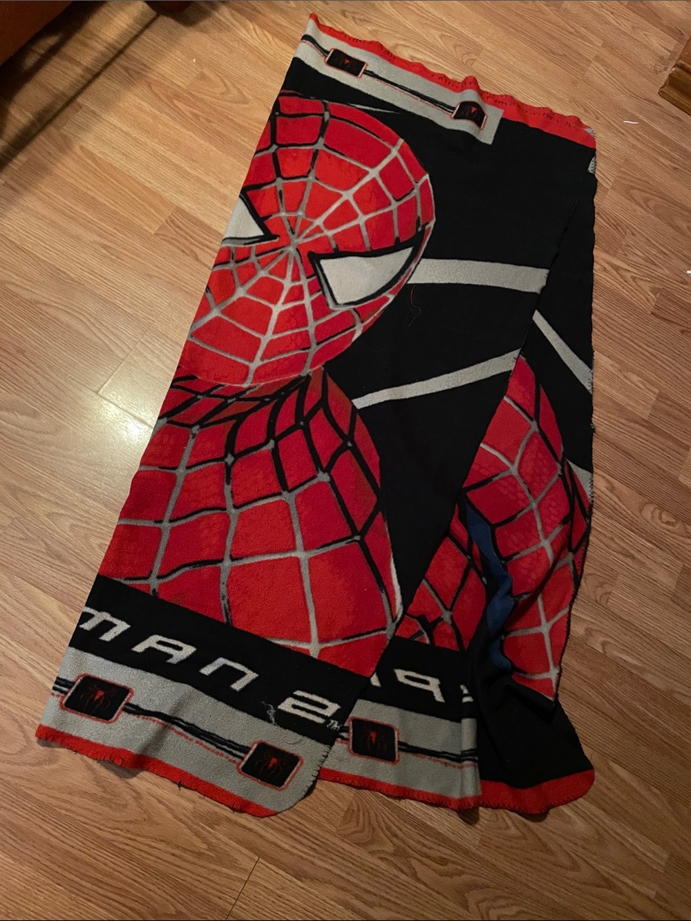 Spider-Man Red & Black Graphic Throw Blanket